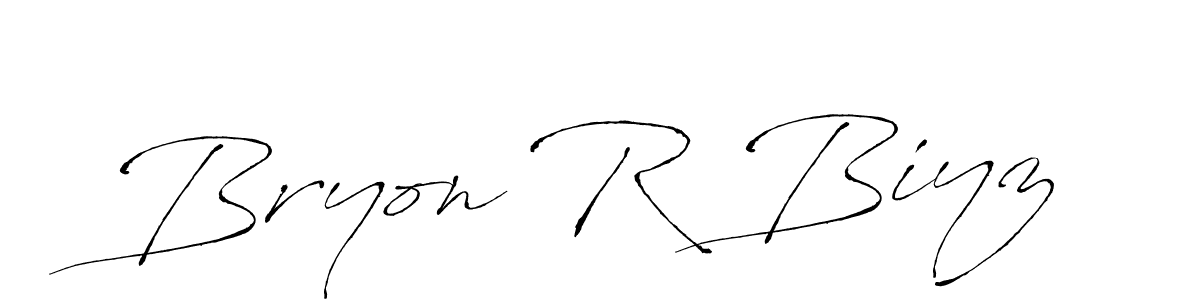 How to make Bryon R Biyz signature? Antro_Vectra is a professional autograph style. Create handwritten signature for Bryon R Biyz name. Bryon R Biyz signature style 6 images and pictures png