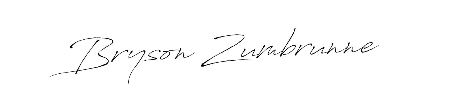 Make a beautiful signature design for name Bryson Zumbrunne. With this signature (Antro_Vectra) style, you can create a handwritten signature for free. Bryson Zumbrunne signature style 6 images and pictures png