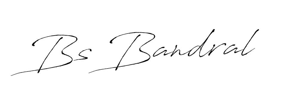 How to make Bs Bandral signature? Antro_Vectra is a professional autograph style. Create handwritten signature for Bs Bandral name. Bs Bandral signature style 6 images and pictures png