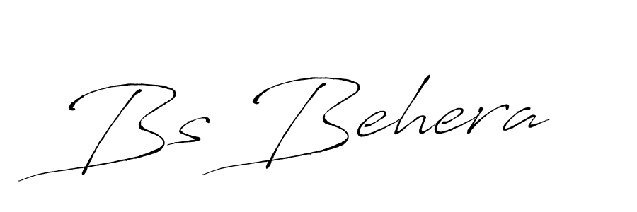Design your own signature with our free online signature maker. With this signature software, you can create a handwritten (Antro_Vectra) signature for name Bs Behera. Bs Behera signature style 6 images and pictures png