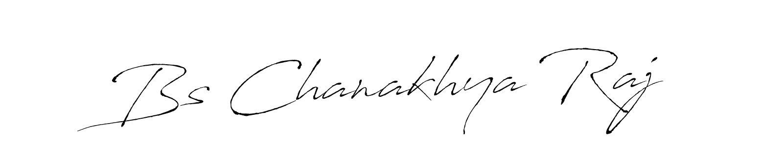 Design your own signature with our free online signature maker. With this signature software, you can create a handwritten (Antro_Vectra) signature for name Bs Chanakhya Raj. Bs Chanakhya Raj signature style 6 images and pictures png