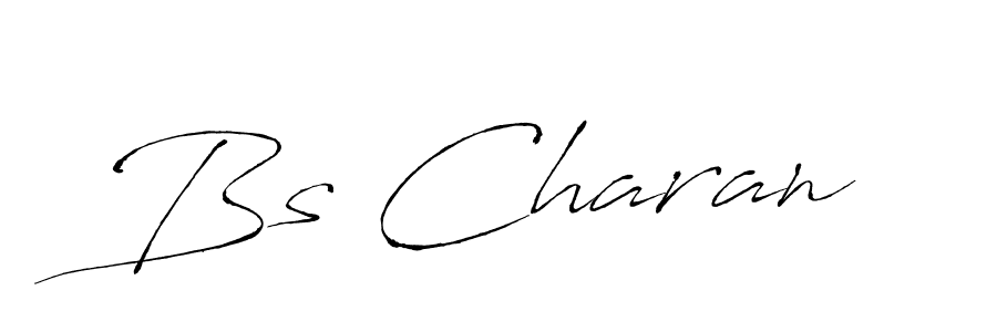 Bs Charan stylish signature style. Best Handwritten Sign (Antro_Vectra) for my name. Handwritten Signature Collection Ideas for my name Bs Charan. Bs Charan signature style 6 images and pictures png