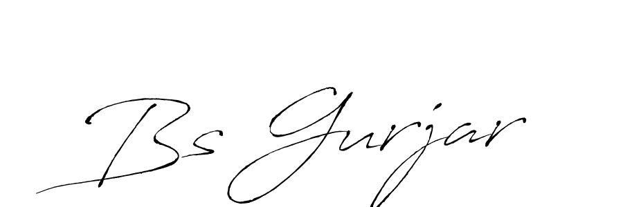 Create a beautiful signature design for name Bs Gurjar. With this signature (Antro_Vectra) fonts, you can make a handwritten signature for free. Bs Gurjar signature style 6 images and pictures png