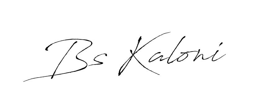 Antro_Vectra is a professional signature style that is perfect for those who want to add a touch of class to their signature. It is also a great choice for those who want to make their signature more unique. Get Bs Kaloni name to fancy signature for free. Bs Kaloni signature style 6 images and pictures png