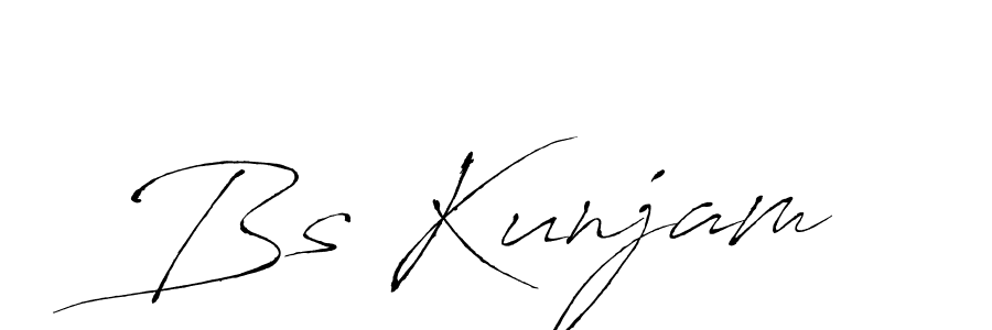 This is the best signature style for the Bs Kunjam name. Also you like these signature font (Antro_Vectra). Mix name signature. Bs Kunjam signature style 6 images and pictures png