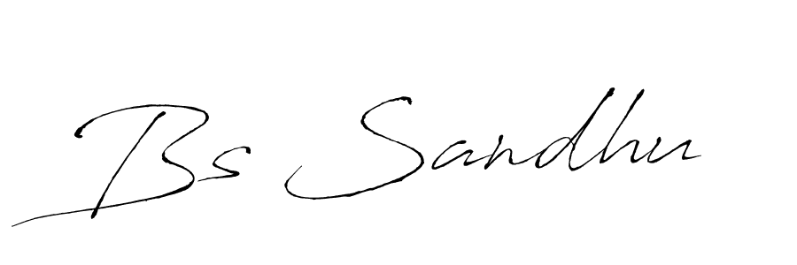 Make a beautiful signature design for name Bs Sandhu. With this signature (Antro_Vectra) style, you can create a handwritten signature for free. Bs Sandhu signature style 6 images and pictures png