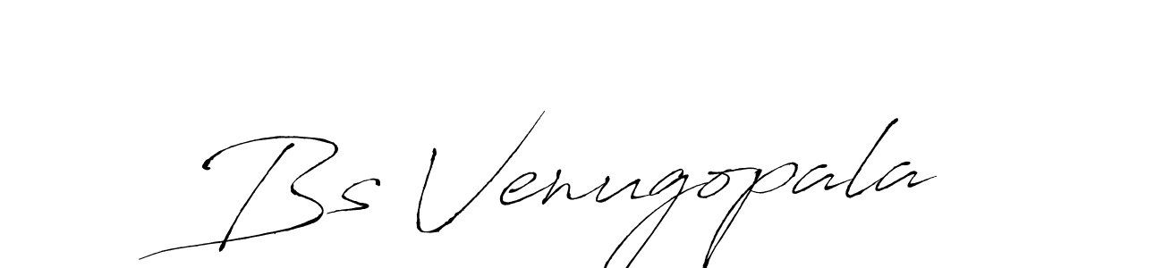 You should practise on your own different ways (Antro_Vectra) to write your name (Bs Venugopala) in signature. don't let someone else do it for you. Bs Venugopala signature style 6 images and pictures png