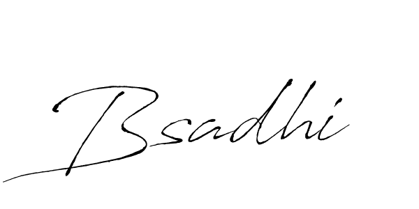 Bsadhi stylish signature style. Best Handwritten Sign (Antro_Vectra) for my name. Handwritten Signature Collection Ideas for my name Bsadhi. Bsadhi signature style 6 images and pictures png