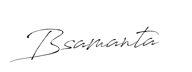 Also You can easily find your signature by using the search form. We will create Bsamanta name handwritten signature images for you free of cost using Antro_Vectra sign style. Bsamanta signature style 6 images and pictures png