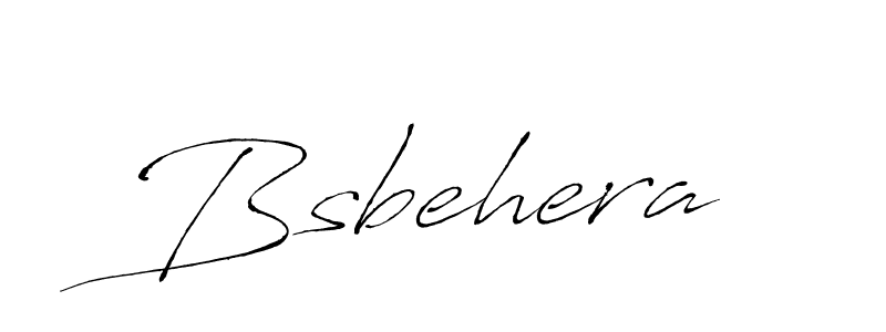 Create a beautiful signature design for name Bsbehera. With this signature (Antro_Vectra) fonts, you can make a handwritten signature for free. Bsbehera signature style 6 images and pictures png