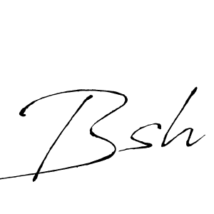 Bsh stylish signature style. Best Handwritten Sign (Antro_Vectra) for my name. Handwritten Signature Collection Ideas for my name Bsh. Bsh signature style 6 images and pictures png