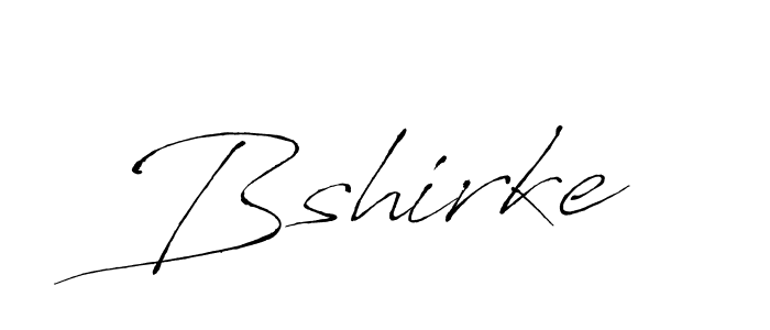 Antro_Vectra is a professional signature style that is perfect for those who want to add a touch of class to their signature. It is also a great choice for those who want to make their signature more unique. Get Bshirke name to fancy signature for free. Bshirke signature style 6 images and pictures png