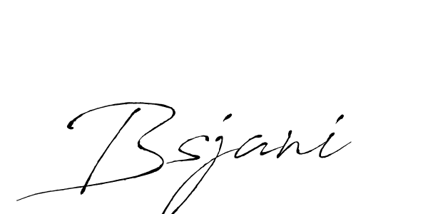 Make a beautiful signature design for name Bsjani. With this signature (Antro_Vectra) style, you can create a handwritten signature for free. Bsjani signature style 6 images and pictures png