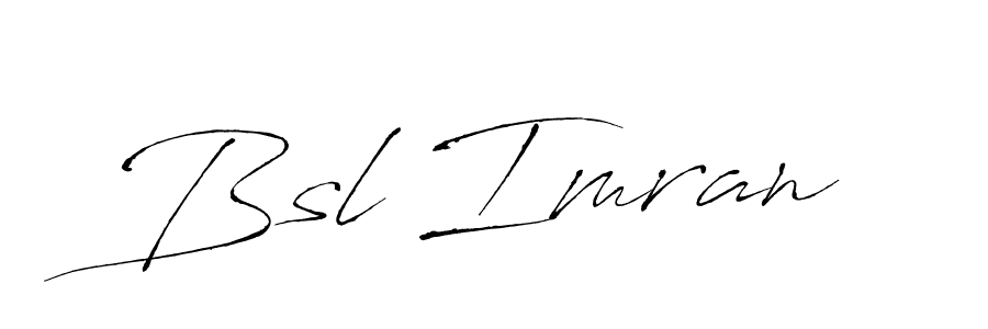 The best way (Antro_Vectra) to make a short signature is to pick only two or three words in your name. The name Bsl Imran include a total of six letters. For converting this name. Bsl Imran signature style 6 images and pictures png