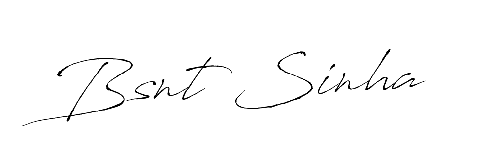 Make a beautiful signature design for name Bsnt Sinha. Use this online signature maker to create a handwritten signature for free. Bsnt Sinha signature style 6 images and pictures png