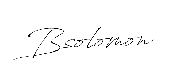 Create a beautiful signature design for name Bsolomon. With this signature (Antro_Vectra) fonts, you can make a handwritten signature for free. Bsolomon signature style 6 images and pictures png