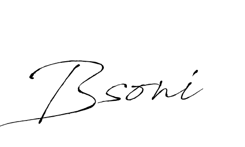 How to Draw Bsoni signature style? Antro_Vectra is a latest design signature styles for name Bsoni. Bsoni signature style 6 images and pictures png