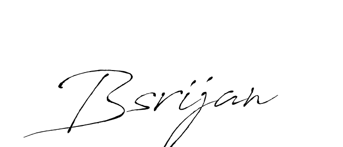 How to make Bsrijan name signature. Use Antro_Vectra style for creating short signs online. This is the latest handwritten sign. Bsrijan signature style 6 images and pictures png
