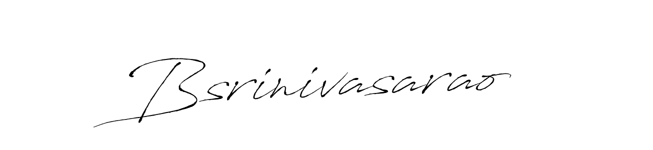 How to make Bsrinivasarao signature? Antro_Vectra is a professional autograph style. Create handwritten signature for Bsrinivasarao name. Bsrinivasarao signature style 6 images and pictures png