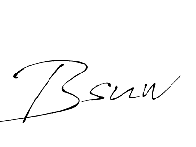How to make Bsuw name signature. Use Antro_Vectra style for creating short signs online. This is the latest handwritten sign. Bsuw signature style 6 images and pictures png