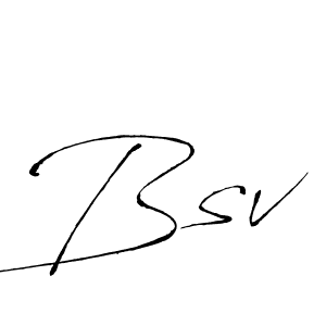 How to make Bsv name signature. Use Antro_Vectra style for creating short signs online. This is the latest handwritten sign. Bsv signature style 6 images and pictures png
