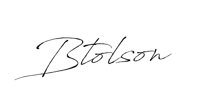 Design your own signature with our free online signature maker. With this signature software, you can create a handwritten (Antro_Vectra) signature for name Btolson. Btolson signature style 6 images and pictures png