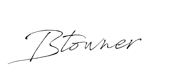 How to make Btowner signature? Antro_Vectra is a professional autograph style. Create handwritten signature for Btowner name. Btowner signature style 6 images and pictures png