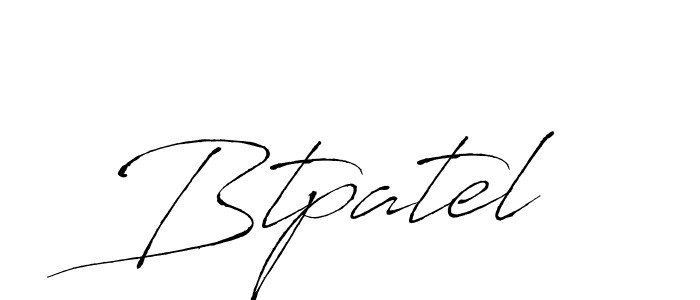 How to make Btpatel signature? Antro_Vectra is a professional autograph style. Create handwritten signature for Btpatel name. Btpatel signature style 6 images and pictures png