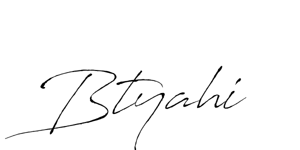 Once you've used our free online signature maker to create your best signature Antro_Vectra style, it's time to enjoy all of the benefits that Btyahi name signing documents. Btyahi signature style 6 images and pictures png