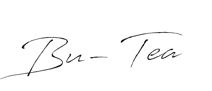 Design your own signature with our free online signature maker. With this signature software, you can create a handwritten (Antro_Vectra) signature for name Bu- Tea. Bu- Tea signature style 6 images and pictures png