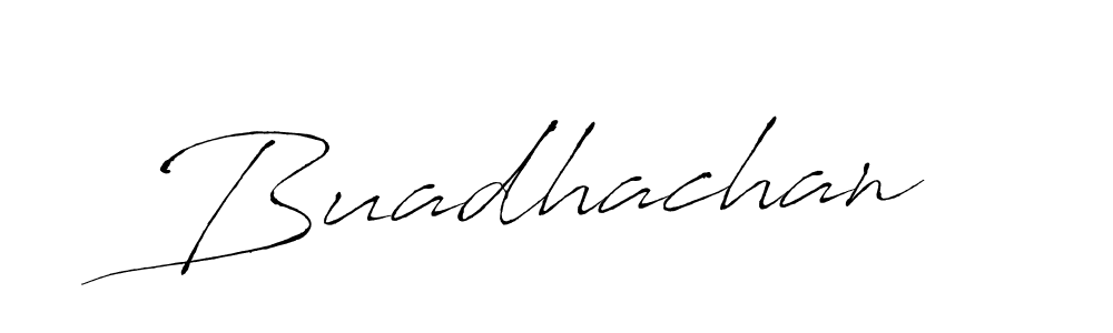 Make a beautiful signature design for name Buadhachan. With this signature (Antro_Vectra) style, you can create a handwritten signature for free. Buadhachan signature style 6 images and pictures png