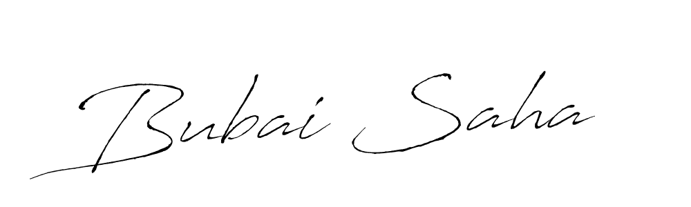 How to make Bubai Saha signature? Antro_Vectra is a professional autograph style. Create handwritten signature for Bubai Saha name. Bubai Saha signature style 6 images and pictures png