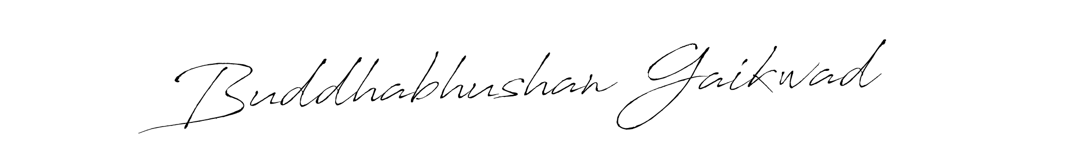 Create a beautiful signature design for name Buddhabhushan Gaikwad. With this signature (Antro_Vectra) fonts, you can make a handwritten signature for free. Buddhabhushan Gaikwad signature style 6 images and pictures png