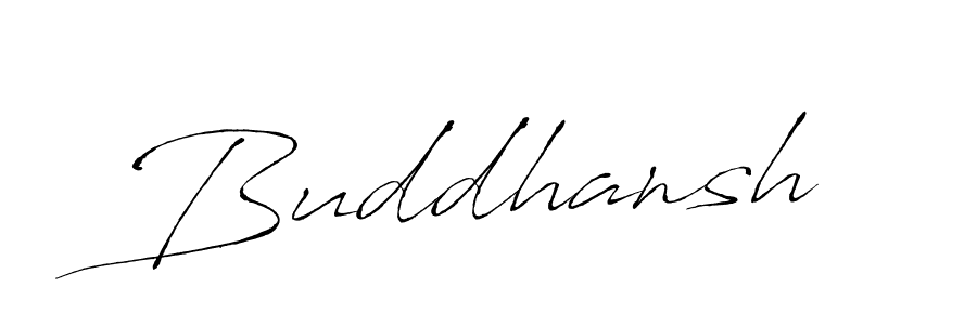 Buddhansh stylish signature style. Best Handwritten Sign (Antro_Vectra) for my name. Handwritten Signature Collection Ideas for my name Buddhansh. Buddhansh signature style 6 images and pictures png