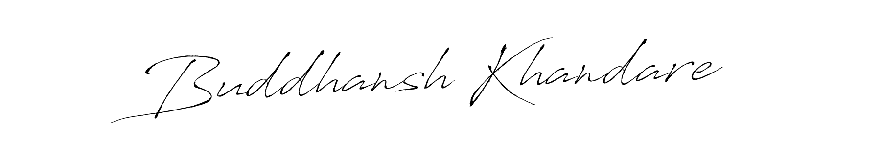 How to make Buddhansh Khandare name signature. Use Antro_Vectra style for creating short signs online. This is the latest handwritten sign. Buddhansh Khandare signature style 6 images and pictures png