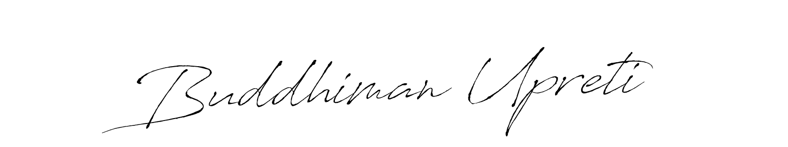 Make a beautiful signature design for name Buddhiman Upreti. Use this online signature maker to create a handwritten signature for free. Buddhiman Upreti signature style 6 images and pictures png
