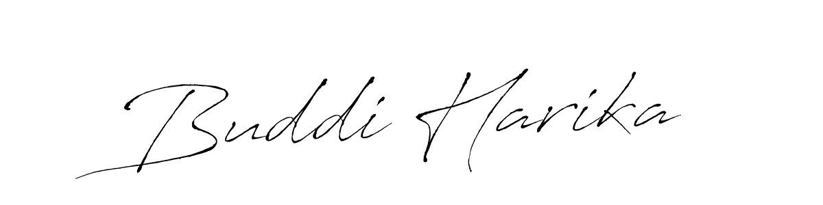 Buddi Harika stylish signature style. Best Handwritten Sign (Antro_Vectra) for my name. Handwritten Signature Collection Ideas for my name Buddi Harika. Buddi Harika signature style 6 images and pictures png