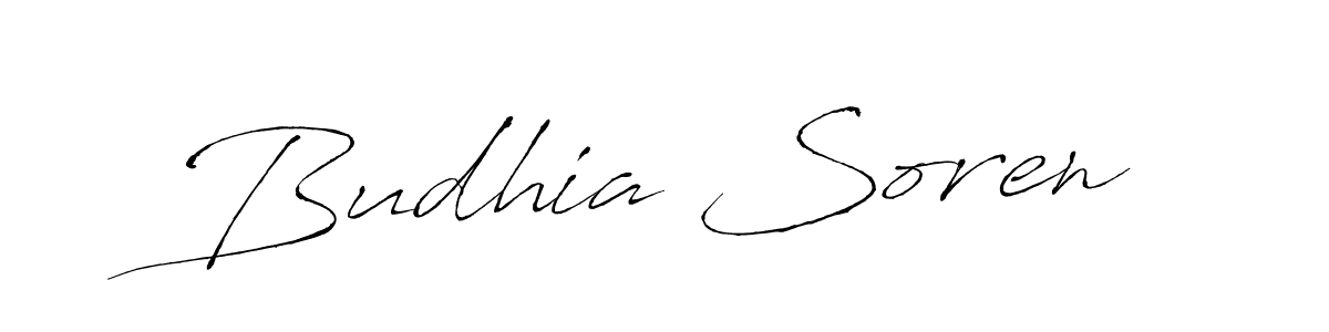 Make a beautiful signature design for name Budhia Soren. With this signature (Antro_Vectra) style, you can create a handwritten signature for free. Budhia Soren signature style 6 images and pictures png