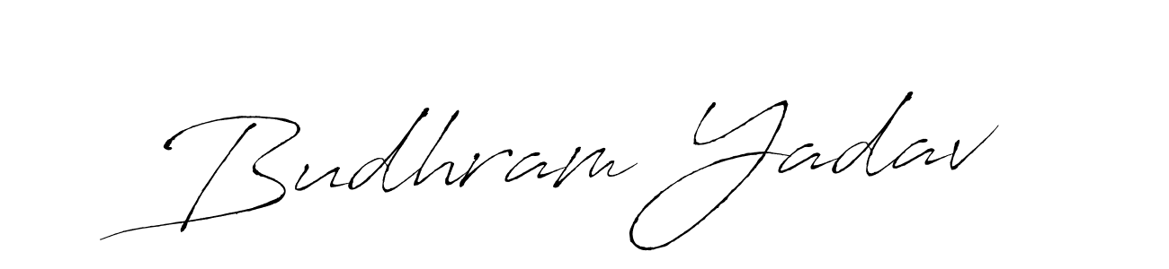 Use a signature maker to create a handwritten signature online. With this signature software, you can design (Antro_Vectra) your own signature for name Budhram Yadav. Budhram Yadav signature style 6 images and pictures png