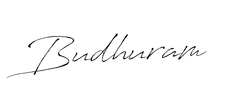 Budhuram stylish signature style. Best Handwritten Sign (Antro_Vectra) for my name. Handwritten Signature Collection Ideas for my name Budhuram. Budhuram signature style 6 images and pictures png