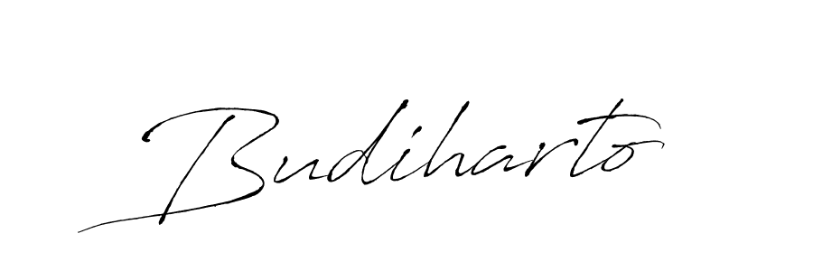 Make a beautiful signature design for name Budiharto. With this signature (Antro_Vectra) style, you can create a handwritten signature for free. Budiharto signature style 6 images and pictures png