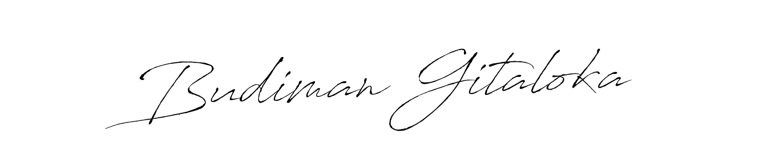 It looks lik you need a new signature style for name Budiman Gitaloka. Design unique handwritten (Antro_Vectra) signature with our free signature maker in just a few clicks. Budiman Gitaloka signature style 6 images and pictures png