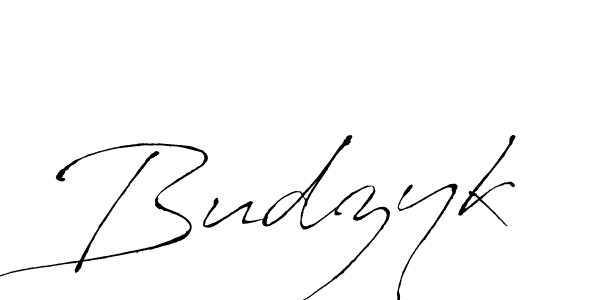 Create a beautiful signature design for name Budzyk. With this signature (Antro_Vectra) fonts, you can make a handwritten signature for free. Budzyk signature style 6 images and pictures png