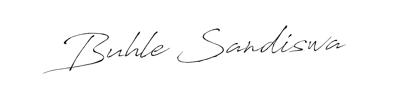 Design your own signature with our free online signature maker. With this signature software, you can create a handwritten (Antro_Vectra) signature for name Buhle Sandiswa. Buhle Sandiswa signature style 6 images and pictures png