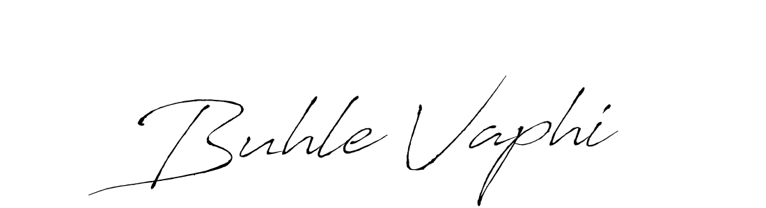 Design your own signature with our free online signature maker. With this signature software, you can create a handwritten (Antro_Vectra) signature for name Buhle Vaphi. Buhle Vaphi signature style 6 images and pictures png