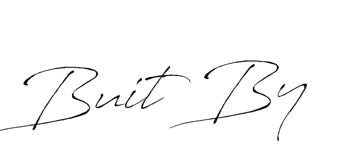 The best way (Antro_Vectra) to make a short signature is to pick only two or three words in your name. The name Buit By include a total of six letters. For converting this name. Buit By signature style 6 images and pictures png