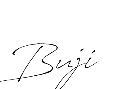 Create a beautiful signature design for name Buji. With this signature (Antro_Vectra) fonts, you can make a handwritten signature for free. Buji signature style 6 images and pictures png