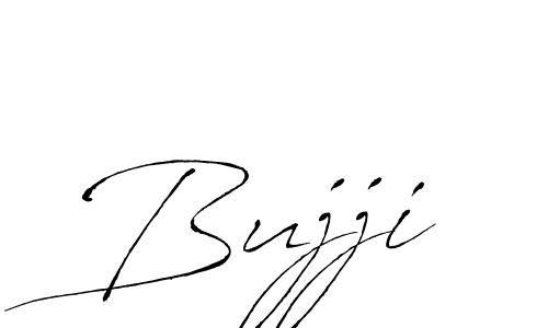 Design your own signature with our free online signature maker. With this signature software, you can create a handwritten (Antro_Vectra) signature for name Bujji. Bujji signature style 6 images and pictures png