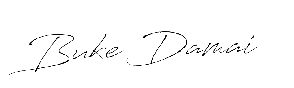 Design your own signature with our free online signature maker. With this signature software, you can create a handwritten (Antro_Vectra) signature for name Buke Damai. Buke Damai signature style 6 images and pictures png