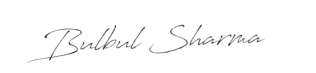 Use a signature maker to create a handwritten signature online. With this signature software, you can design (Antro_Vectra) your own signature for name Bulbul Sharma. Bulbul Sharma signature style 6 images and pictures png